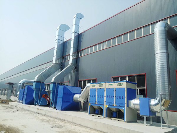路博環(huán)保廠區(qū)粉塵治理裝置有機(jī)廢氣治理裝置